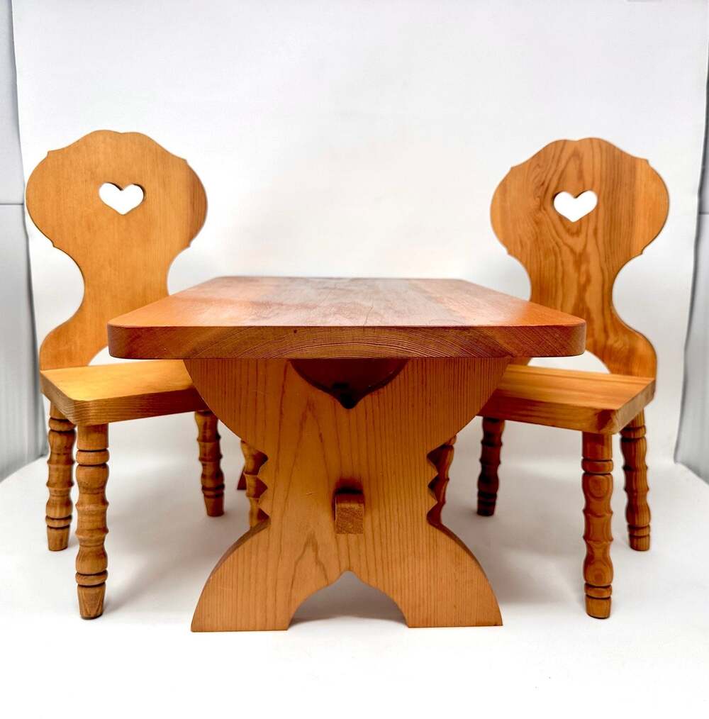 Kirsten’s Trestle Table & Chairs Pleasant Company Vintage American Girl